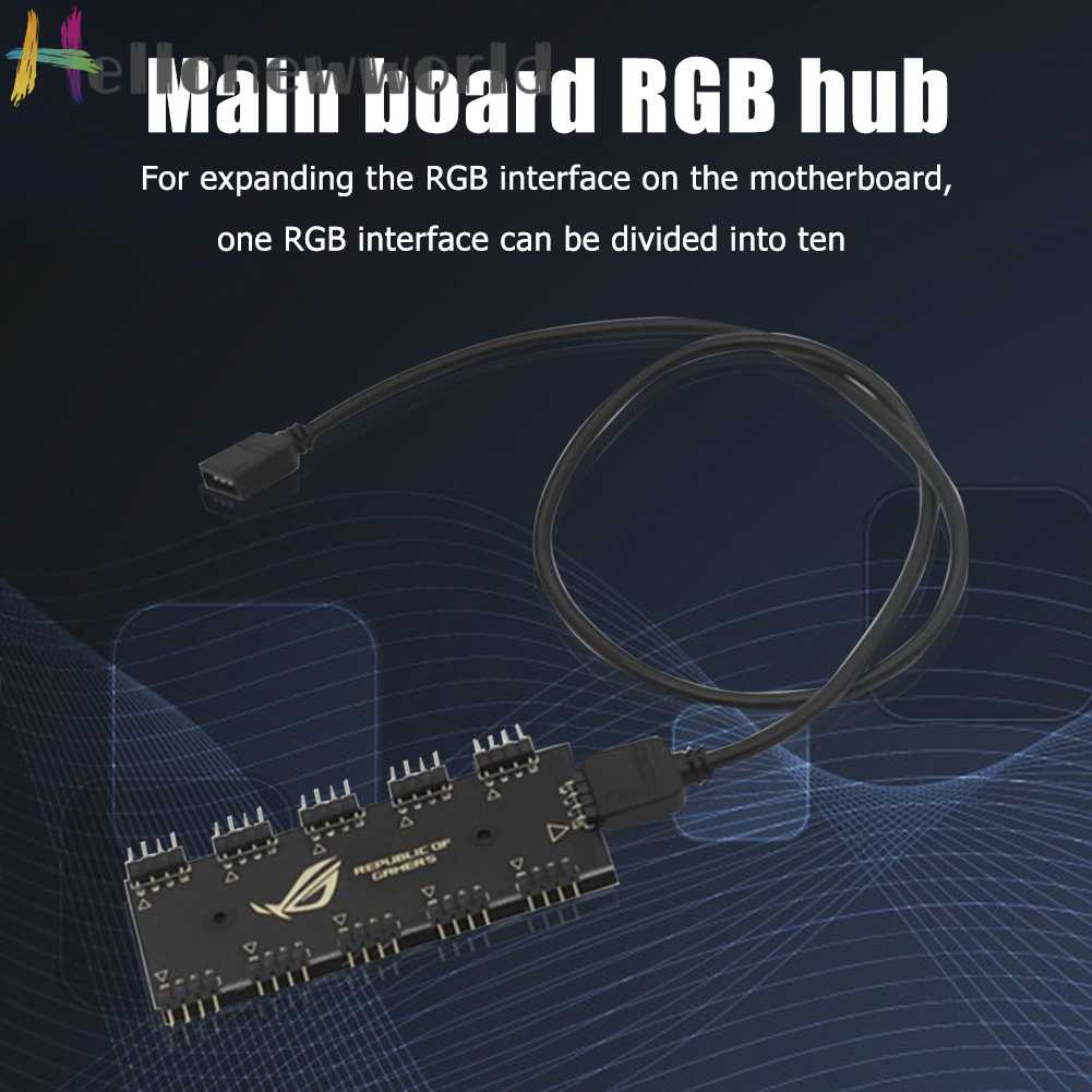 Dây Cáp Nối Dài 10 RGB Cho Bo Mạch Chủ RGB Fan