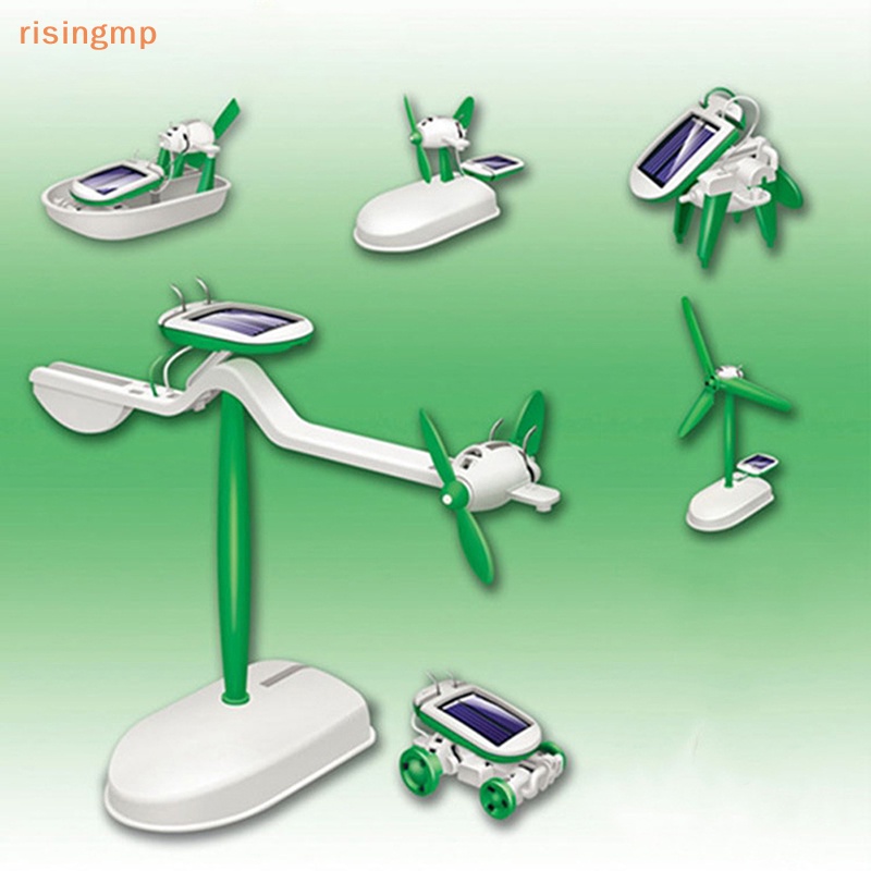 Đồ Chơi Robot Năng Lượng Mặt Trời 6 Trong 1 DIY Dành Cho Trẻ Em