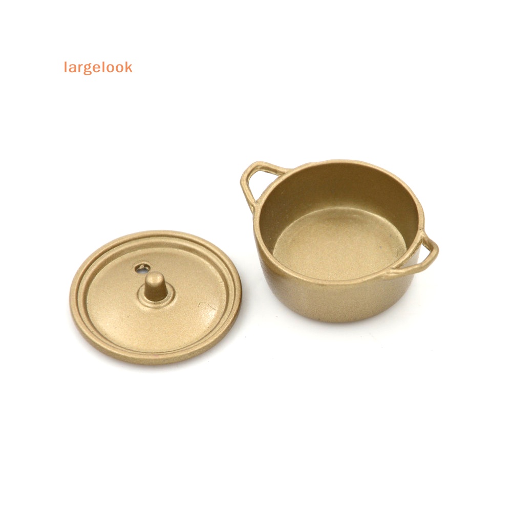 Nồi Hầm Thức Ăn Bằng Kim Loại Tỉ Lệ 1: 12 Trang Trí Nhà Búp Bê