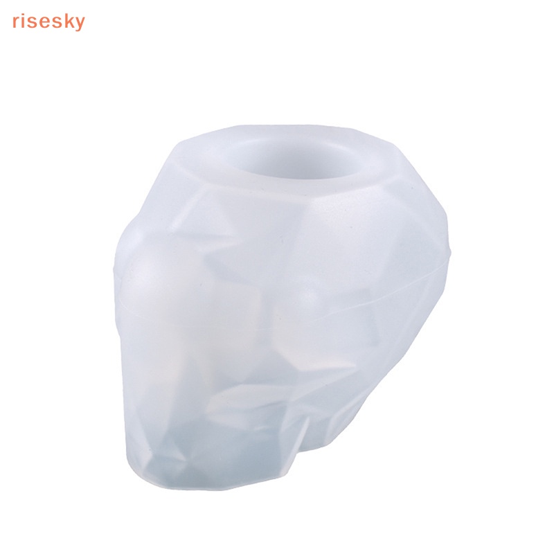 Khuôn Silicone Làm Giá Đỡ Bút Hình Đầu Lâu Bằng Epoxy Độc Đáo DIY