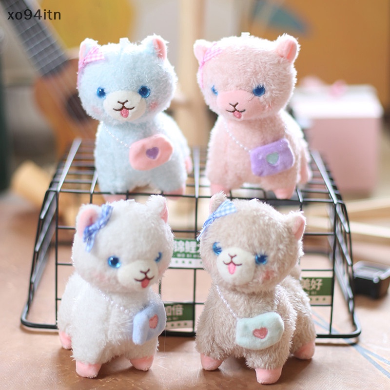 Móc Khóa Hình Lạc Đà Alpaca Nhồi Bông Mềm Mại Dễ Thương