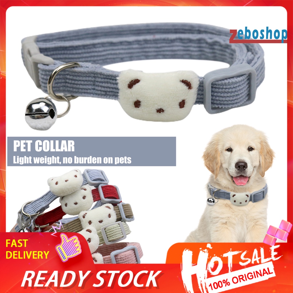 Vòng Cổ Co Giãn Thoáng Khí Có Chuông Thời Trang Cho Thú Cưng