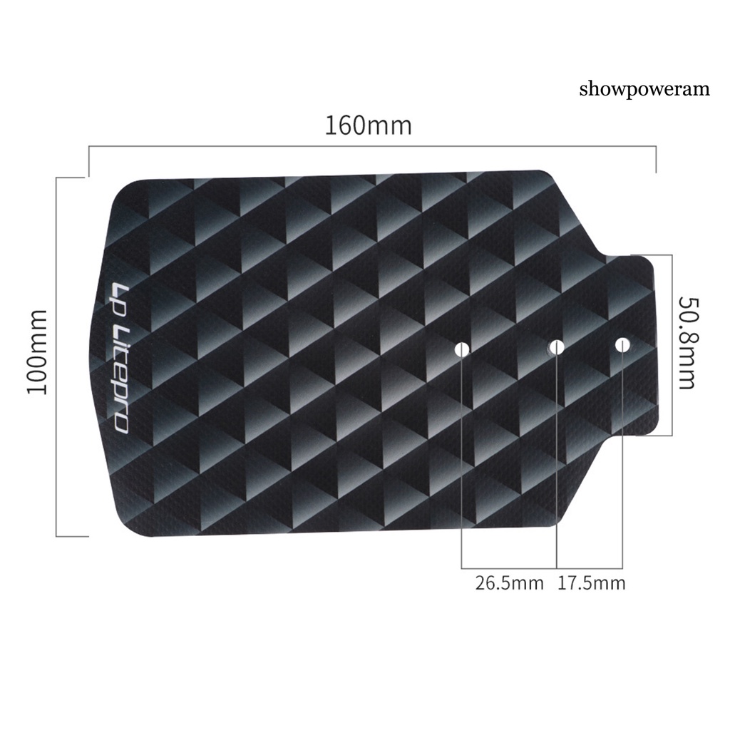 FENDER Tấm Chắn Bùn Trước Bằng PVC Họa Tiết Sáng Tạo Dễ Lắp Đặt Có Thể Gấp Gọn Cho Xe Đạp Brompton