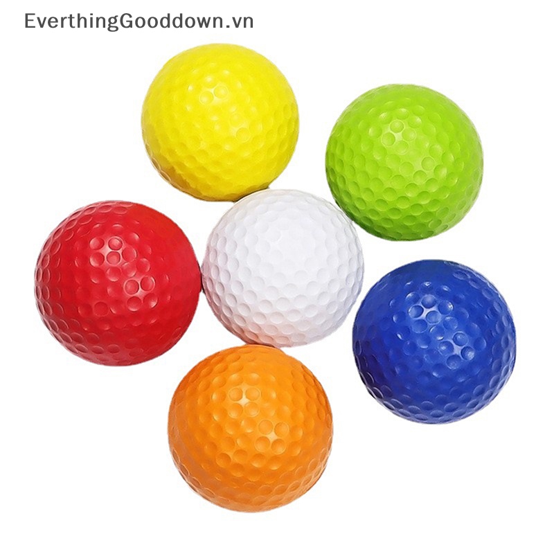 Everthinggooddown Set 5 Quả Bóng Golf Bằng Xốp PU Mềm Dành Cho Bé Tập Chơi Trong Nhà