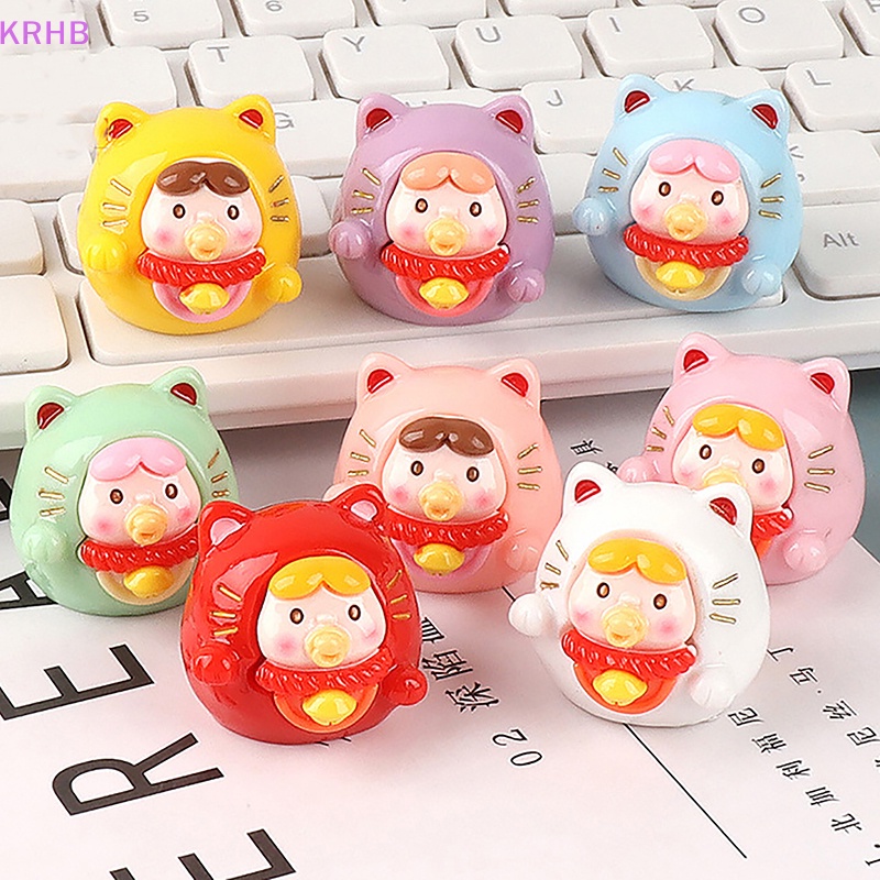 Mèo May Mắn Bằng Nhựa Resin Dễ Thương Dùng Trang Trí Bảng Điều Khiển Xe Hơi Mới