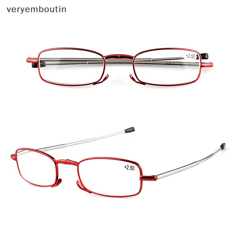 Kính Đọc Sách Chống Ánh Sáng Xanh Có Thể Gấp Gọn Kèm Hộp Đựng Dành Cho Nam Nữ