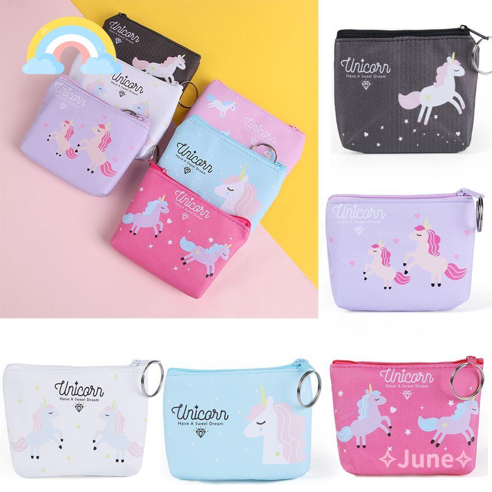 Ví Đựng Tiền Xu Họa Tiết Kỳ Lân Hoạt Hình Dễ Thương