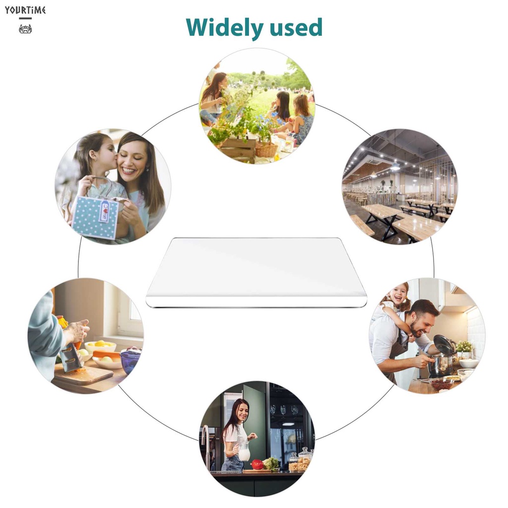 Thớt Nhựa Acrylic Trong Suốt Hình Chữ Nhật Chống Trượt Tiện Dụng Cho Nhà Bếp