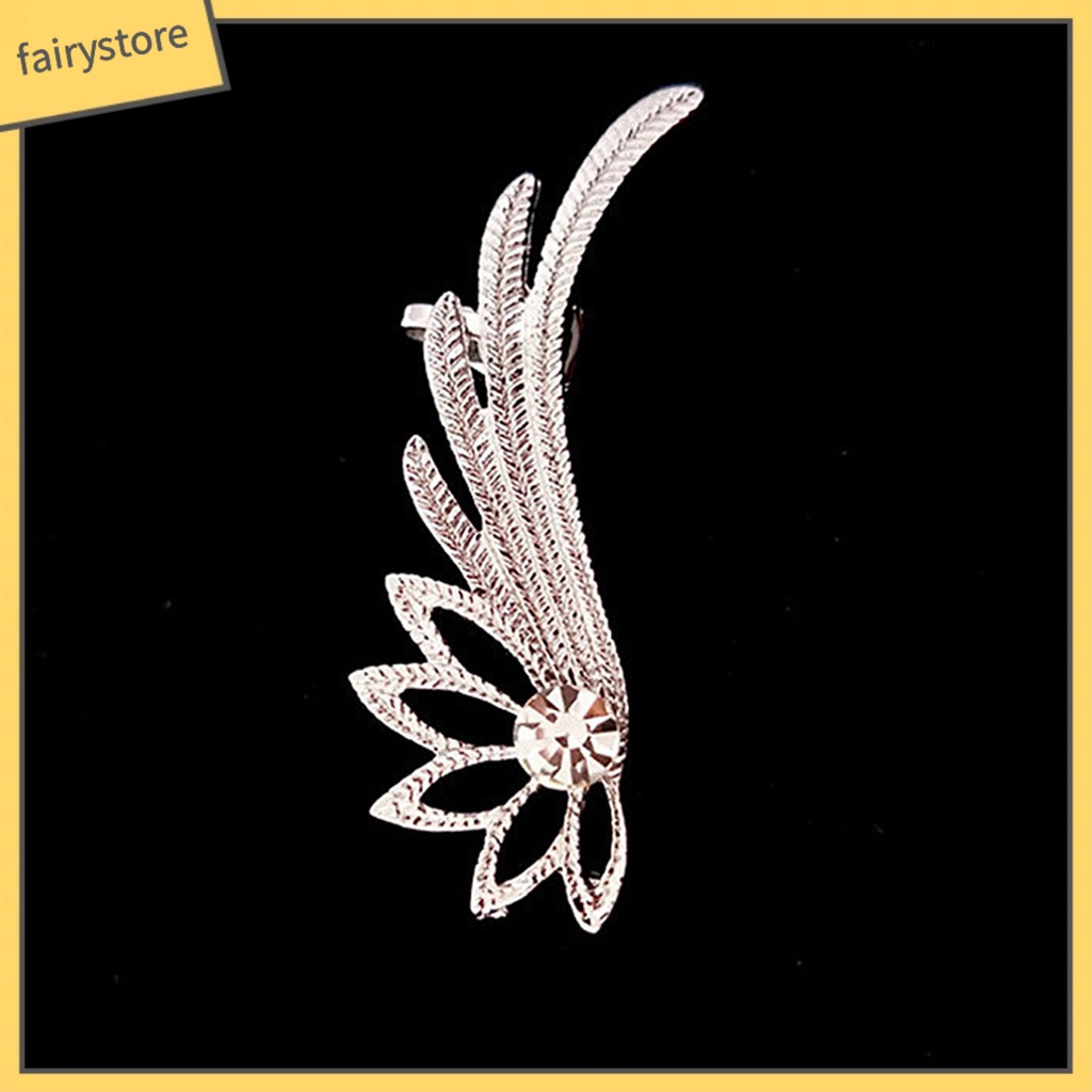 1 Khuyên Kẹp Vành Tai Hình Đôi Cánh Phong Cách Vintage