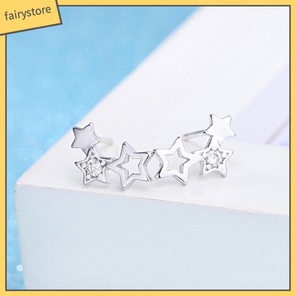 Đôi Khuyên Tai Hình Ngôi Sao Rỗng Thời Trang Cho Nữ