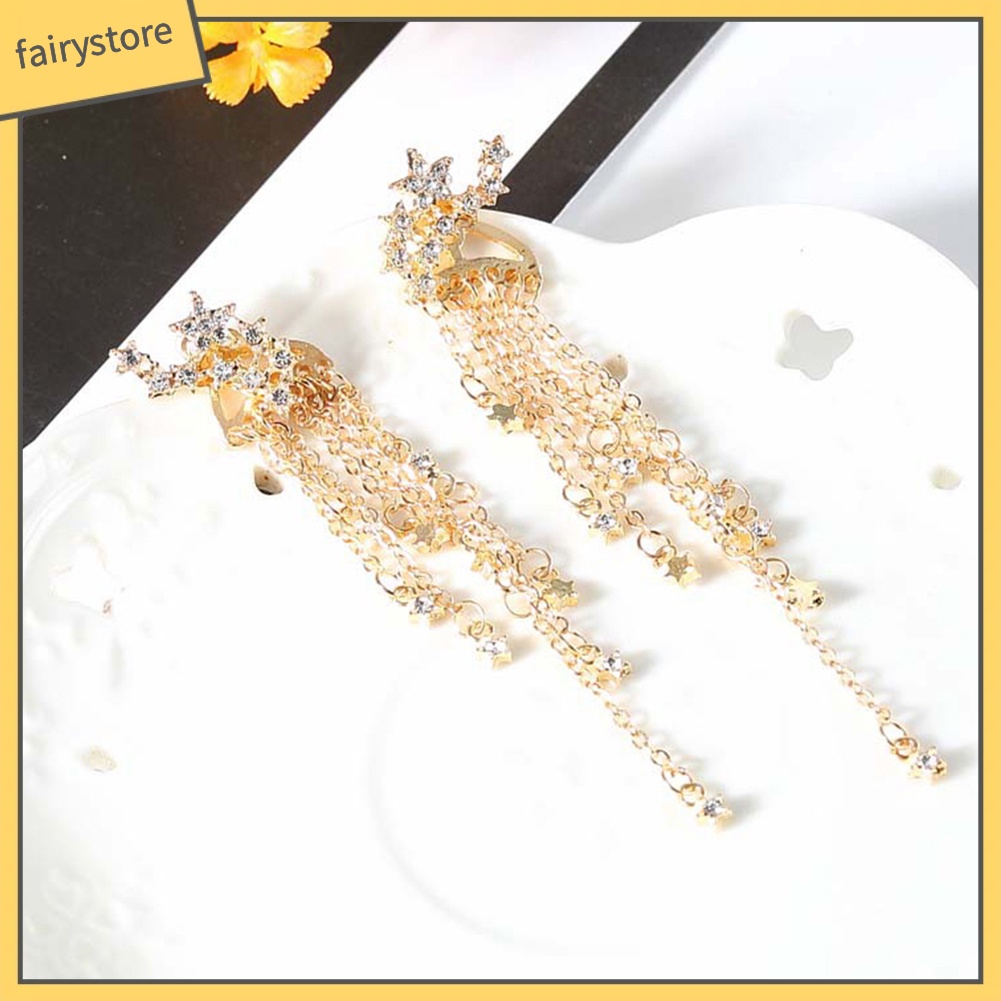 Bông Tai Hình Ngôi Sao Tua Rua Thời Trang Dành Cho Nữ