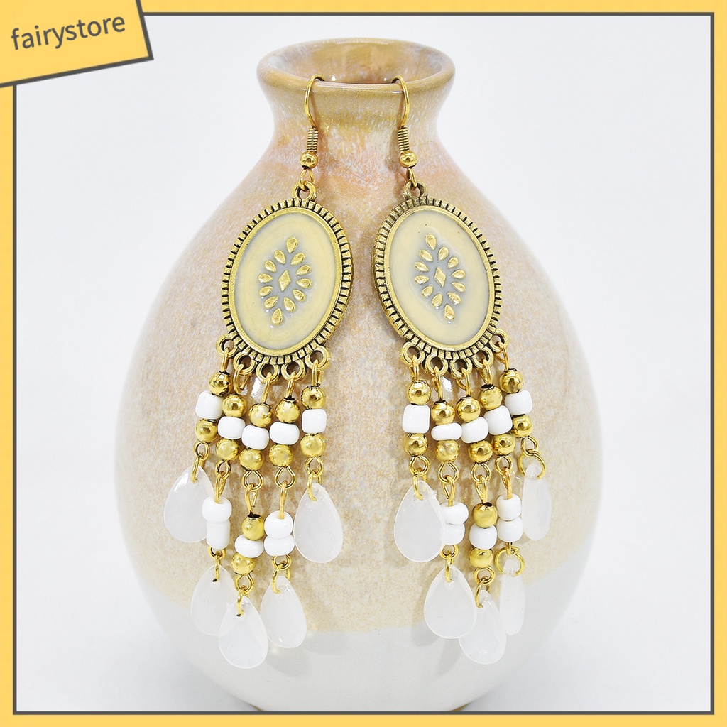 1 Đôi Bông Tai Hình Giọt Nước Phong Cách Gothic Cổ Điển