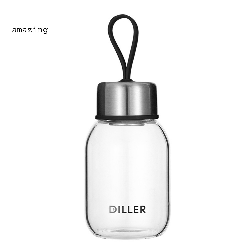 Bình Nước Thủy Tinh Chịu Nhiệt 360ml Có Đồ Lọc Trà Tiện Dụng