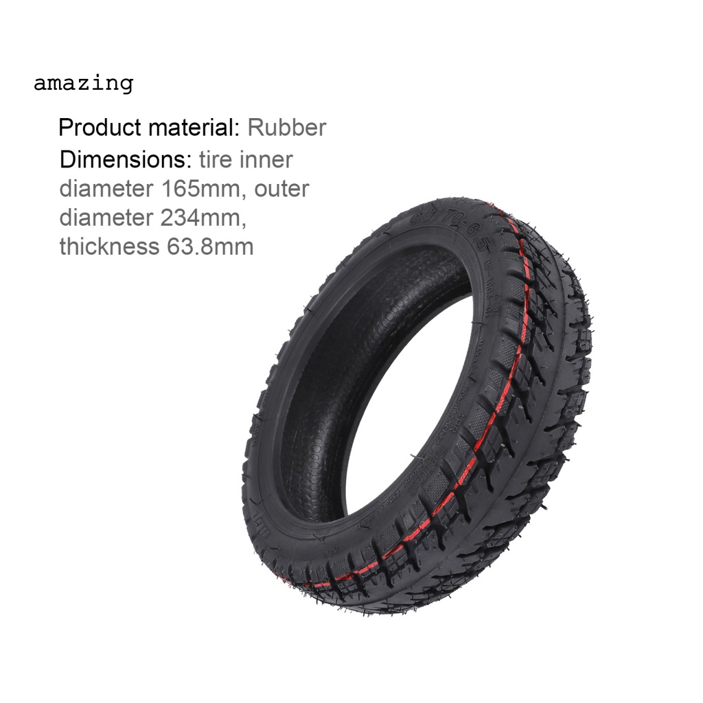 Bộ 2 Lốp Xe 60 / 70-6.5 Dày Dặn Chống Nổ Kèm Vòi Cho Xe Điện Max G30