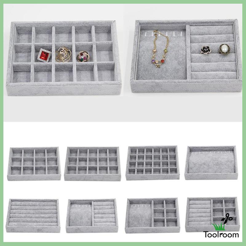 Giá Đỡ Trưng Bày Trang Sức Bằng Nhung 12 / 12 Ngăn