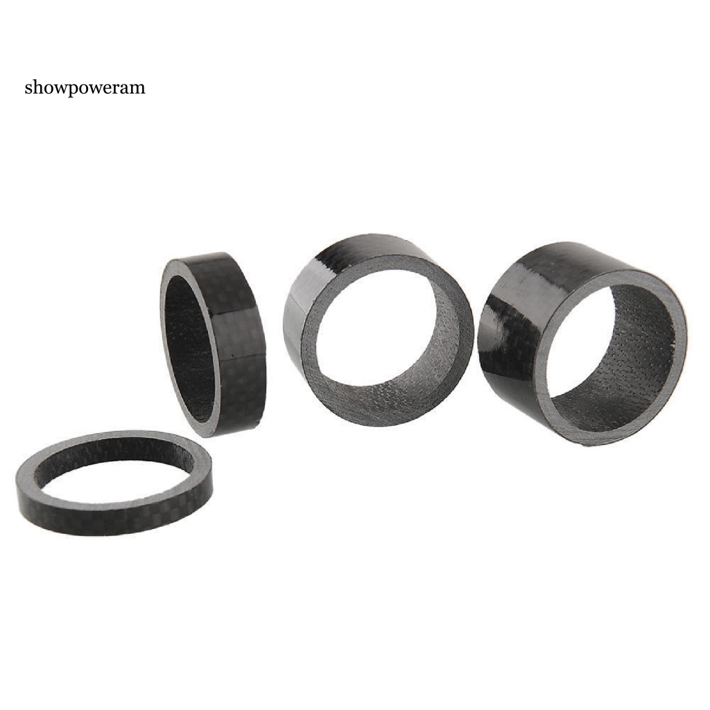 Vòng Đệm Phuộc Trước Bằng Sợi Carbon Đường Kính 28.6mm 5 / 10 / 15 / 20mm Cho Xe Đạp