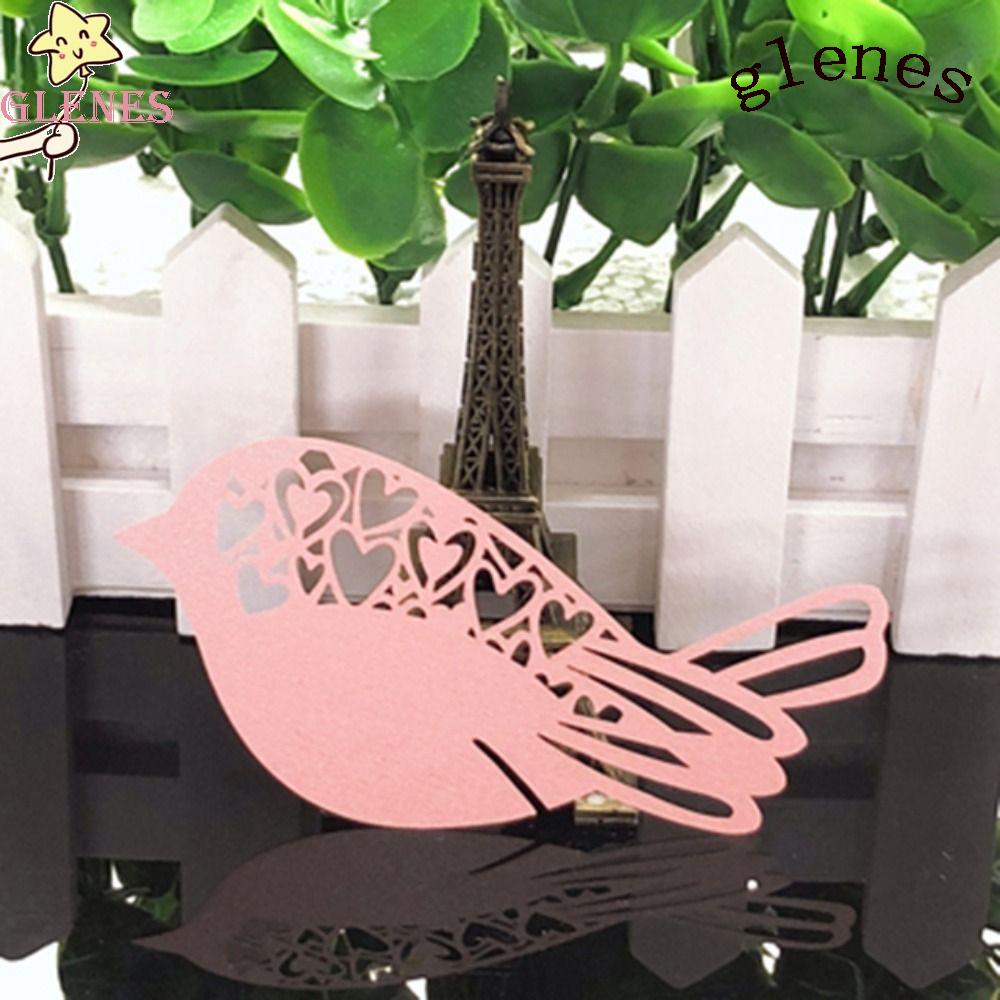 Set 10 Thẻ Hình 3D Nhiều Màu Trang Trí Tiệc