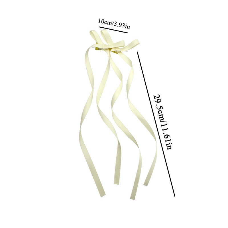 Dây Ruy Băng Kẹp Tóc Đuôi Ngựa Dài Bện Dây Ruy Băng Phong Cách Hàn Quốc Tươi Mới DIY
