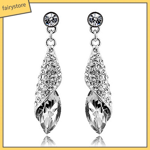 Bông Tai Đính Đá Lấp Lánh Thời Trang Dành Cho Nữ