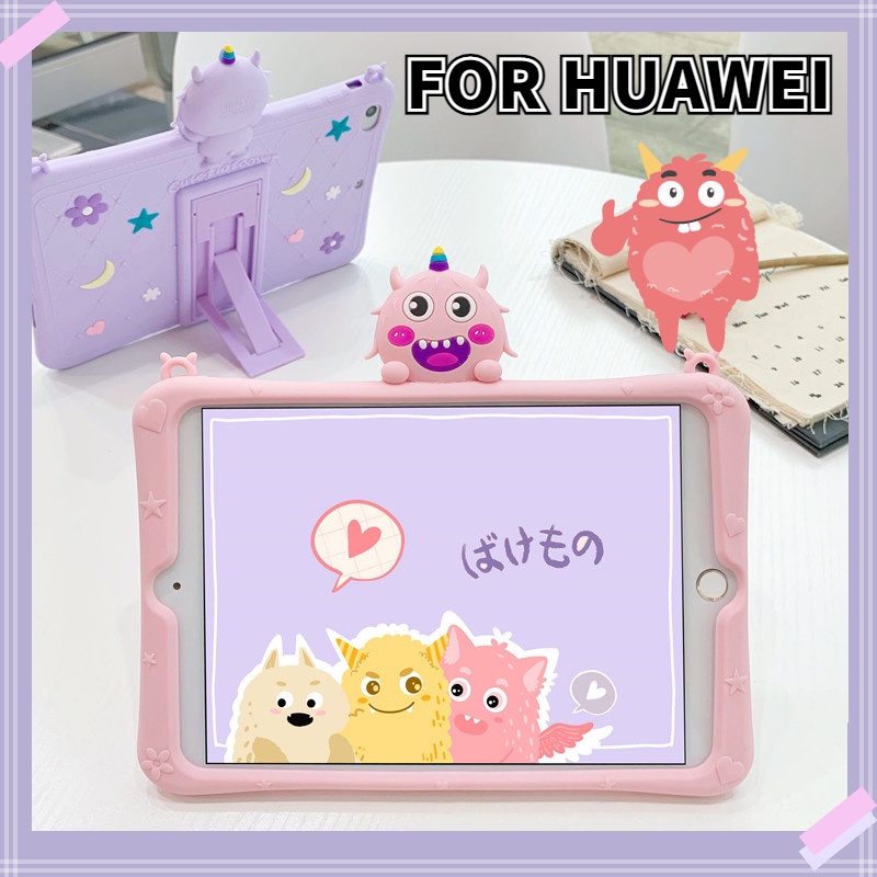 Ốp Máy Tính Bảng Silicone Với Dây Đeo Cho Huawei Mediapad T10S / T10 / M5 Lite 8 &quot;T5 10.1&quot; / M6 8.4 &quot;10.8&quot; / MatePad 10.4 &quot;/ MatePad 11 / MatePad Pro