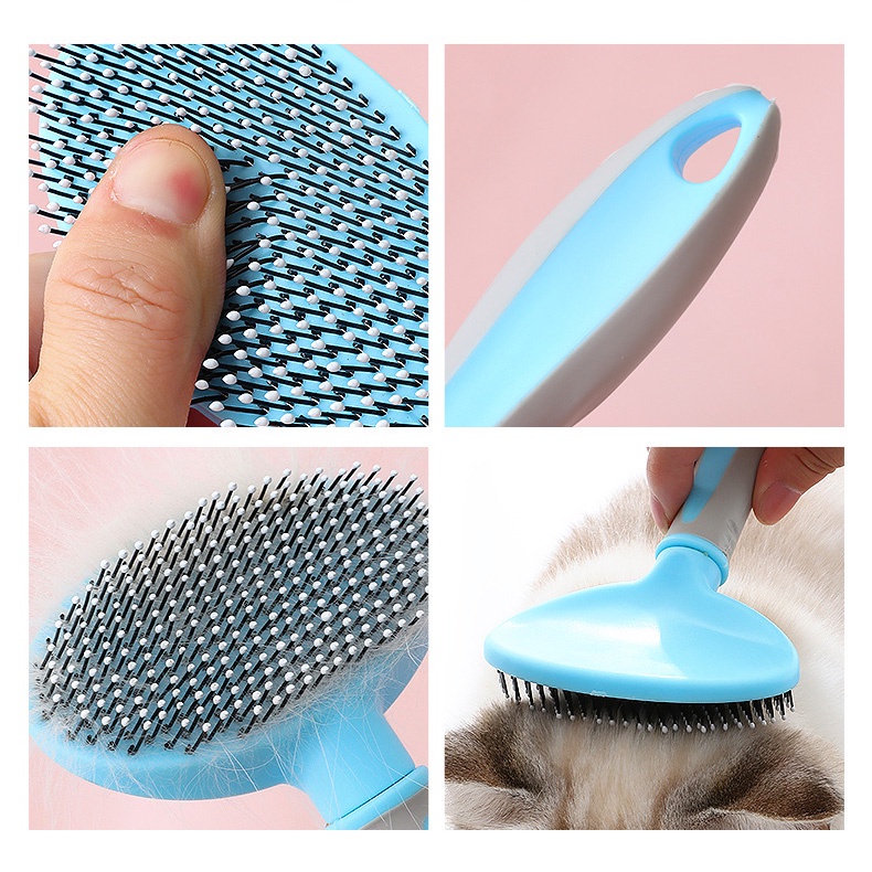 Lược Chải Dành Cho Thú Cưng Lông Dài Có Đầu Massage L169
