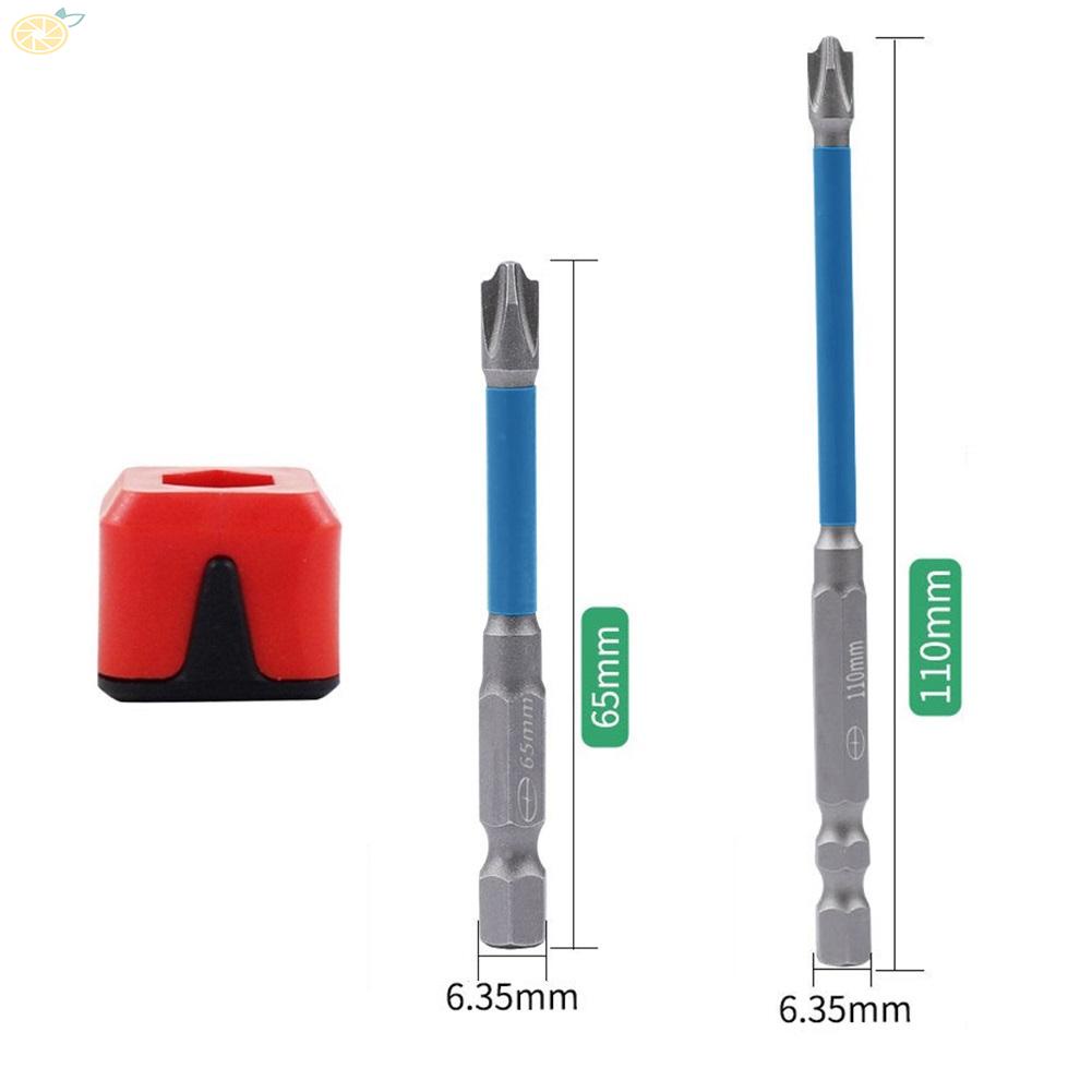 【VARSTR】Screwdriver Bit 3PCS 65/110mm Easy To Work Electrician FPH2 Rust Proof