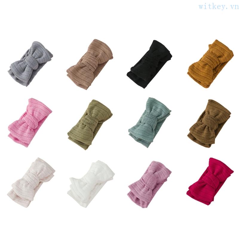 Băng Đô Cài Tóc Co Giãn Handmade Thời Trang Xinh Xắn Cho Bé Gái