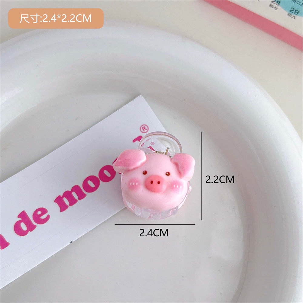 Kẹp Tóc Mái Trái Tim / Heo / Ngôi Sao / Vịt Con Dễ Thương Ngọt Ngào Cho Bé Gái