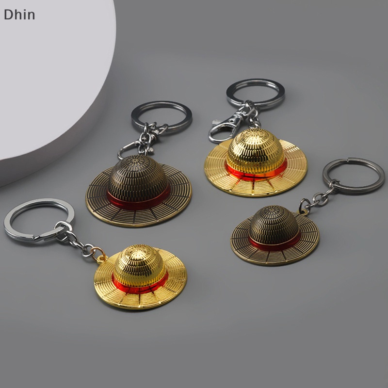 Móc Khóa Hợp Kim Hình Nón Rơm Hóa Trang Anime Unisex