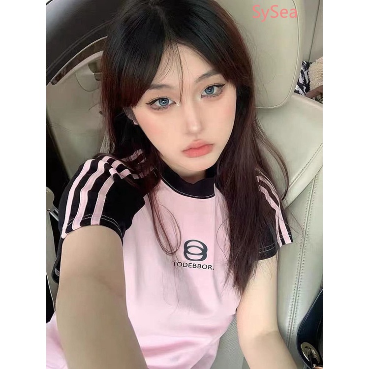 Áo Sơ Mi Kẻ Sọc Form Ôm Phong Cách Retro Mỹ Cho Nữ