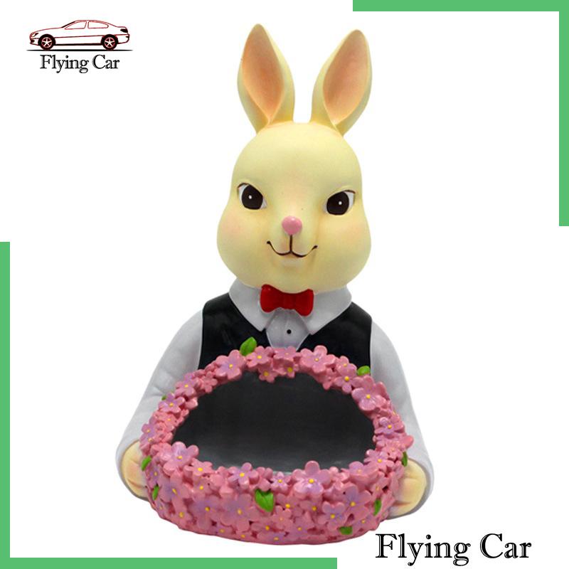 [Lzdjfmy2] Khay Đựng Trang Sức Hình Thỏ Bằng Nhựa Resin Hiện Đại Cho Phòng Khách / Văn Phòng