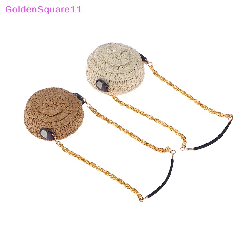 Túi cói Đan Lát Hình Tròn Xinh Xắn Cho Nhà Búp Bê Tỷ Lệ 1 / 12