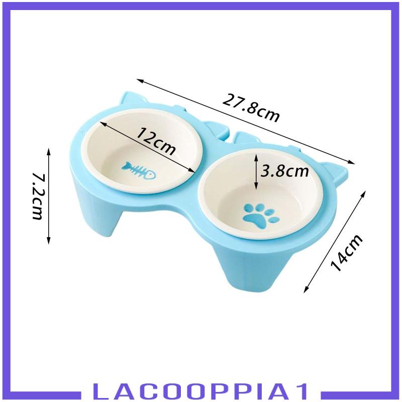 [Lacooppia1] Tô Đựng Thức Ăn Nghiêng Nghiêng Dành Cho Mèo Trong Nhà