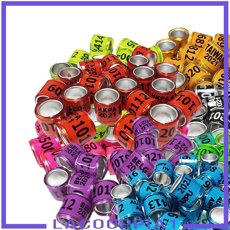 Set 100 Vòng Nhôm 2021 Gắn Chân Chim Bồ Câu / Đua Chim Bồ Câu Làm Thủ Công