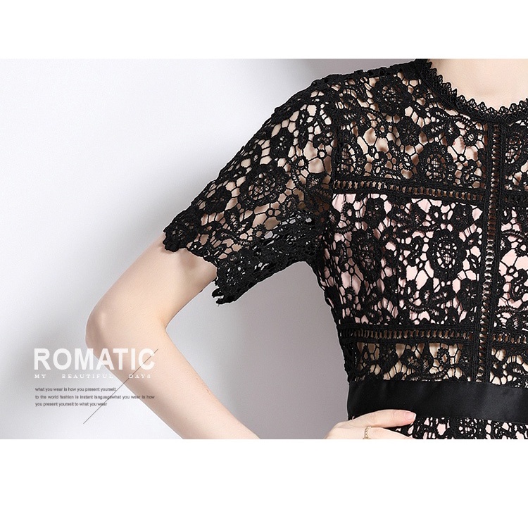 20236 váy ren thêu mới