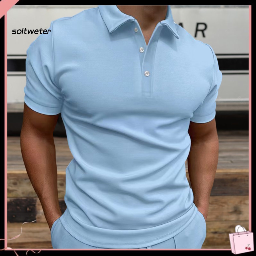 Áo Sơ Mi Tay Ngắn Màu Sắc Thời Trang Mùa Hè Cho Nam