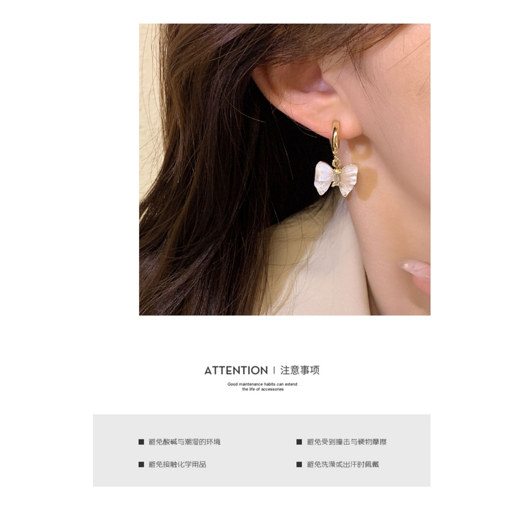 Khuyên Tai Hình Nơ Phong Cách Mới Dành Cho Bạn Nữ