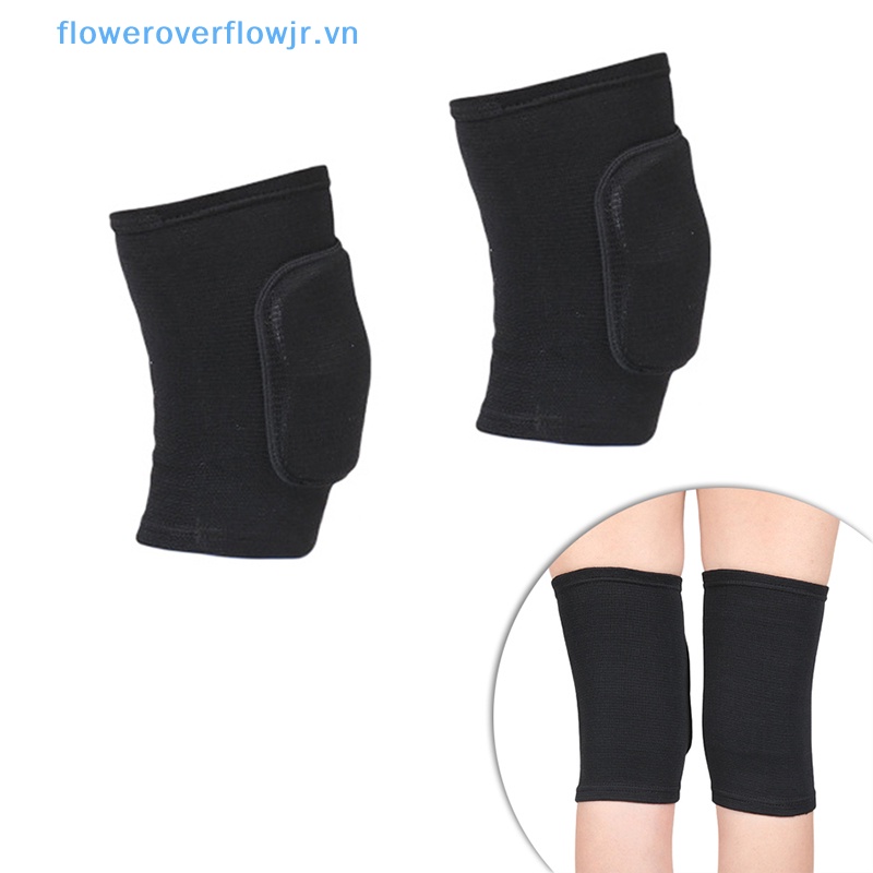 1 Cặp Đệm Bảo Vệ Đầu Gối Bằng Xốp Dày Co Giãn Hỗ Trợ Luyện Tập Yoga / Thể Hình