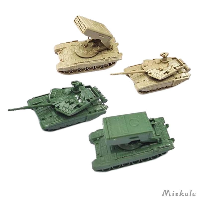 4 Mô Hình Xe Tăng Tên Lửa Tỉ Lệ 1 / 144 Trang Trí