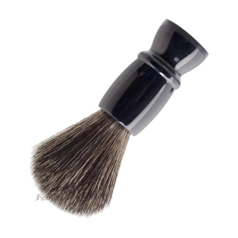 [Fenteer1] Cọ Tán Kem Cạo Râu Cán Nhựa PP Màu Đen