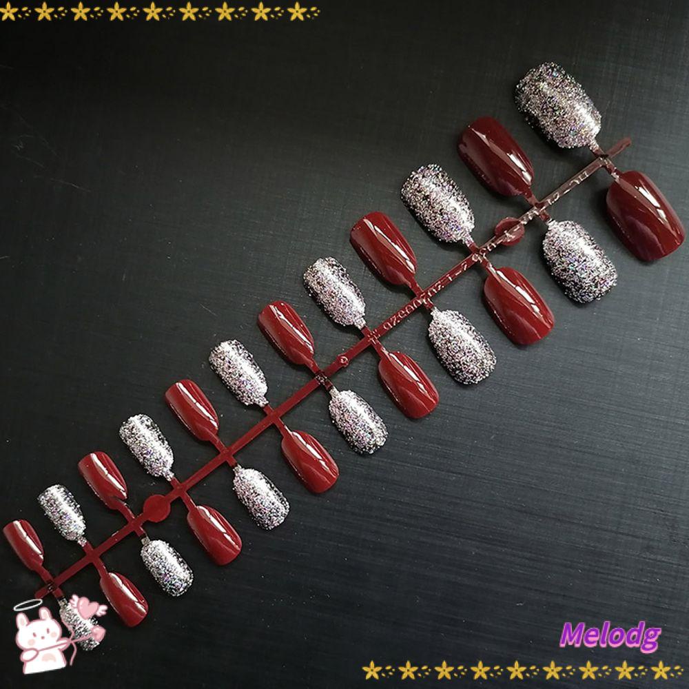 Set 24 Móng Tay Giả Họa Tiết Da Báo Lấp Lánh Trang Trí Nghệ Thuật