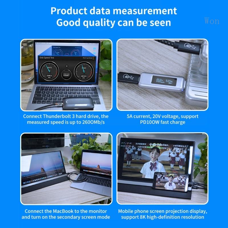 Dây Cáp Sạc Truyền Dữ Liệu USB4 USB C Sang USB C PD100W 4 8K 60hz Chuyên Dụng