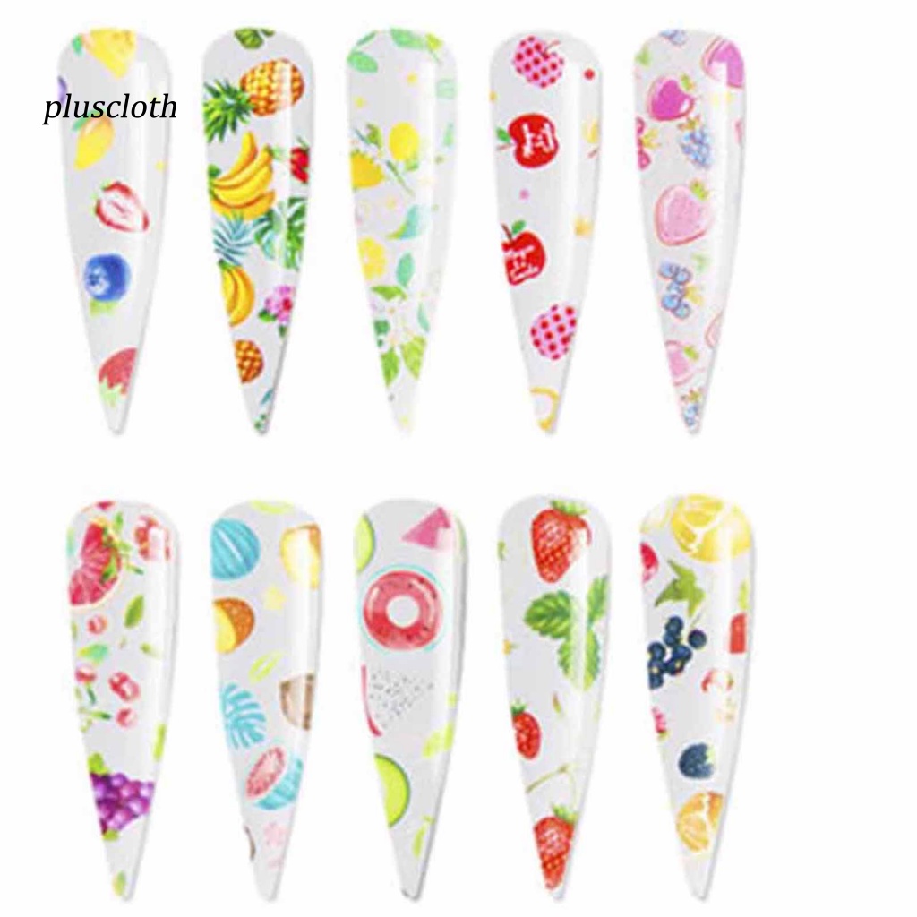 Miếng Dán Trang Trí Móng Tay Họa Tiết Trái Cây Xinh Xắn