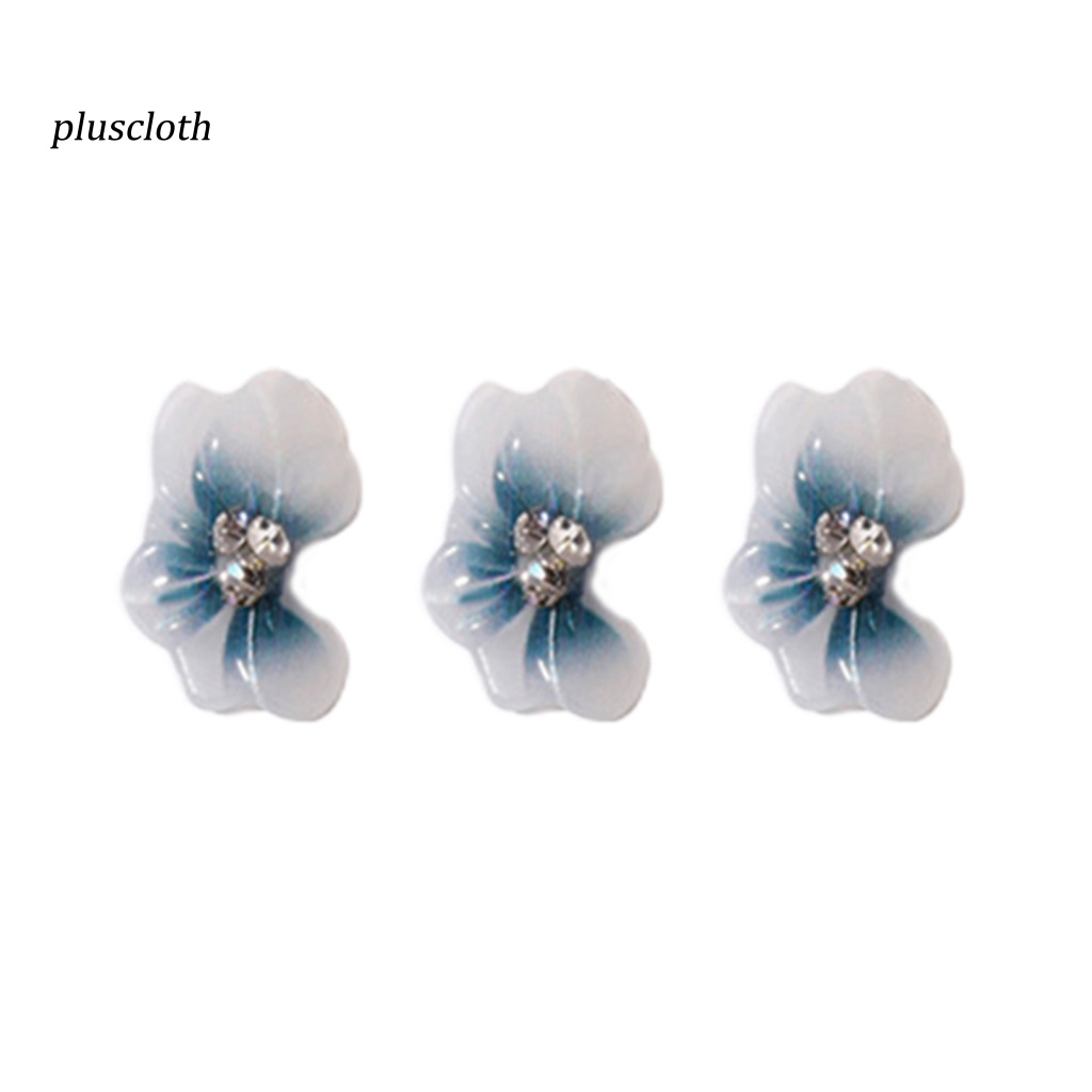 Bộ 3 Phụ Kiện Cánh Hoa 3D Tự Trang Trí Móng Tay Cho Nữ