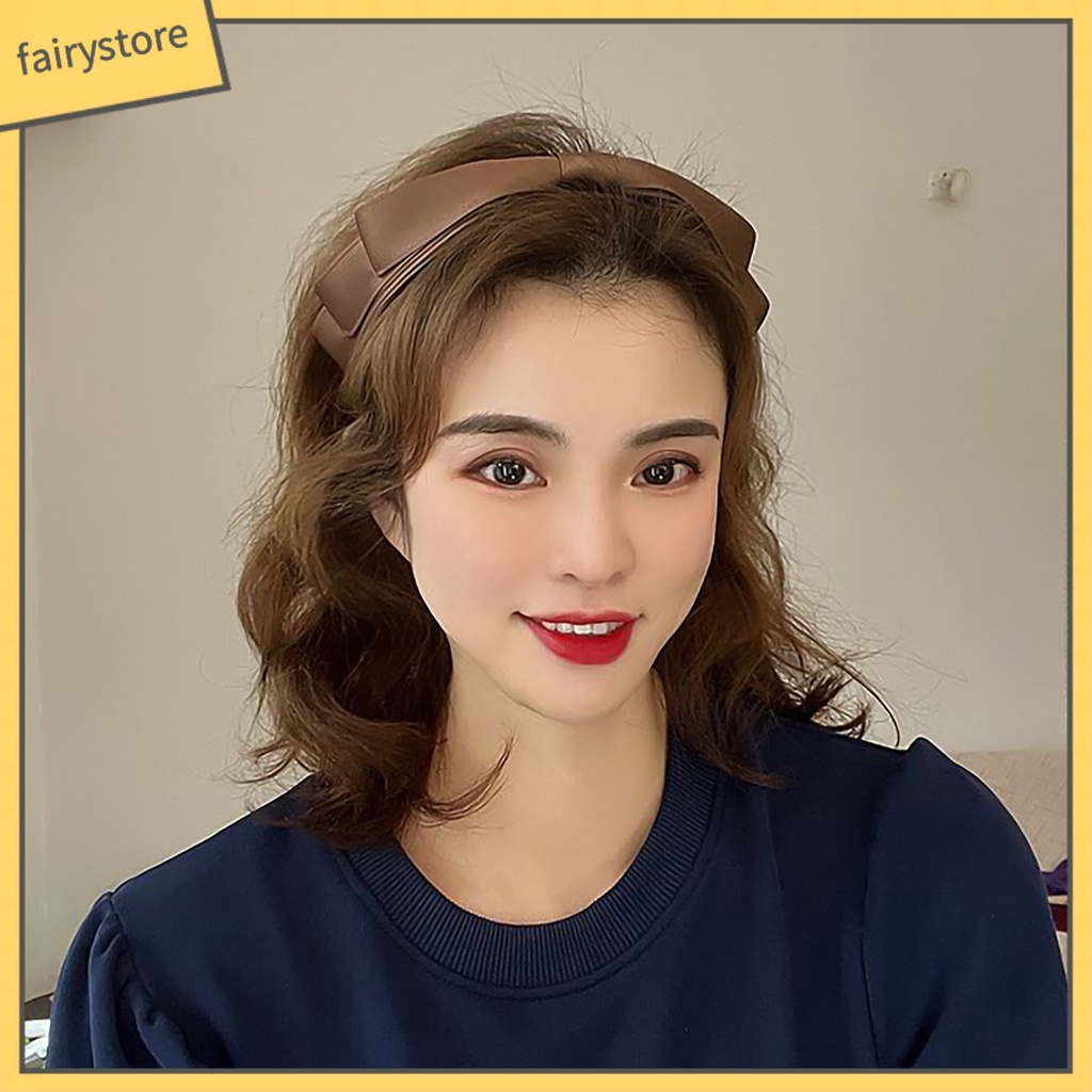 Băng Đô Nơ Cài Tóc Bằng Vải Satin Ổn Định Chống Vỡ Dễ Sử Dụng