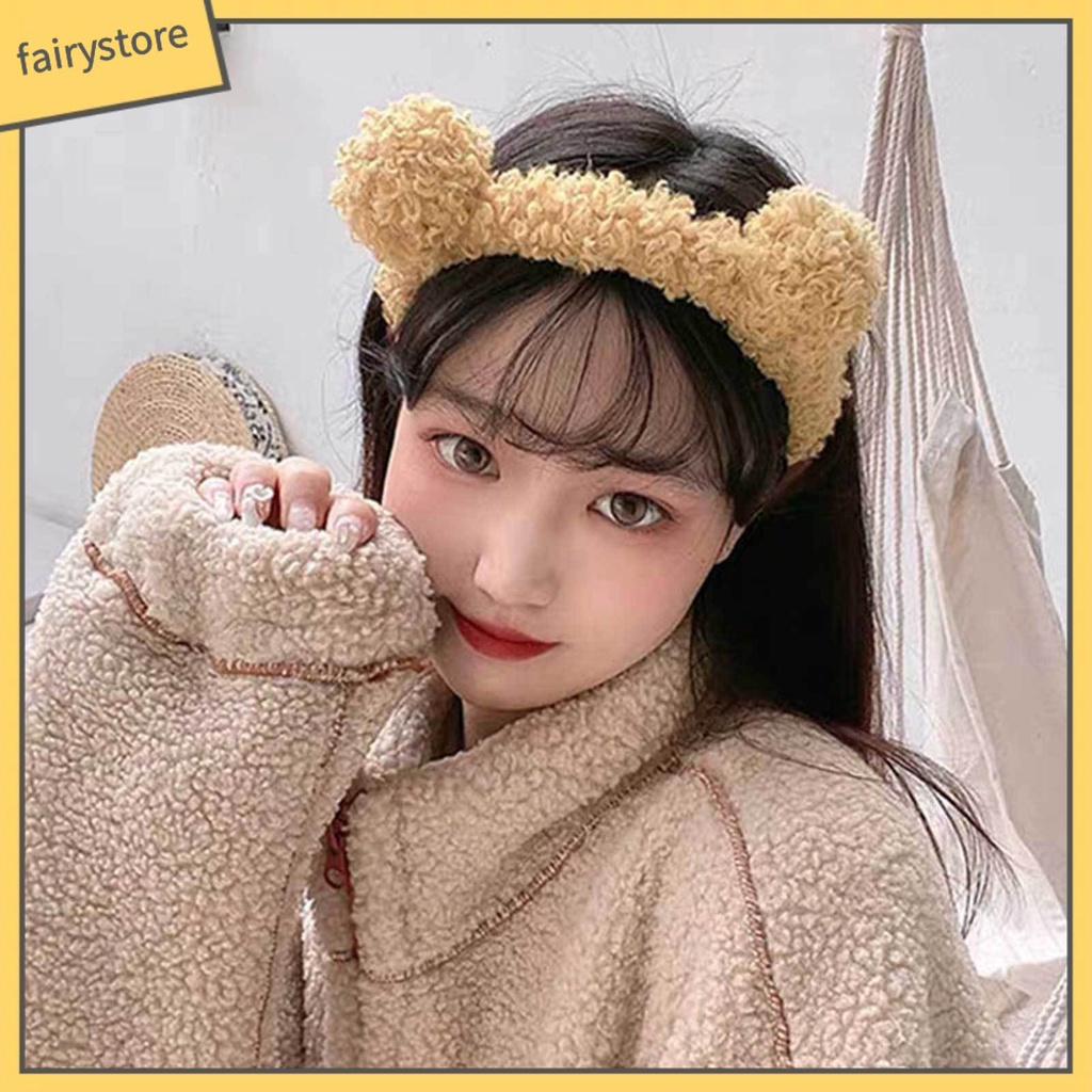 Băng Đô Cài Tóc Hình Gấu Bông Dễ Thương Cho Nữ