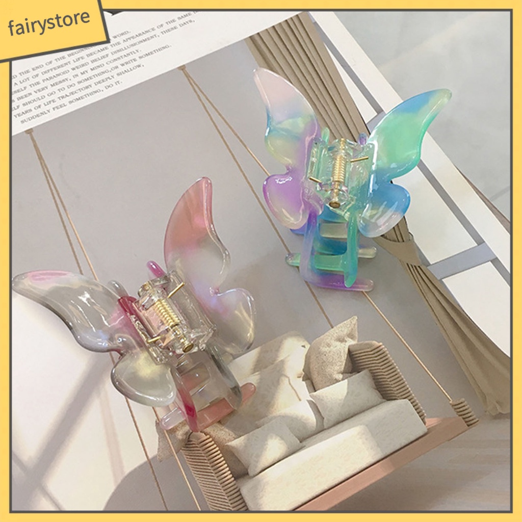 Kẹp Tóc Hình Bướm Màu Sắc Gradient Xinh Xắn