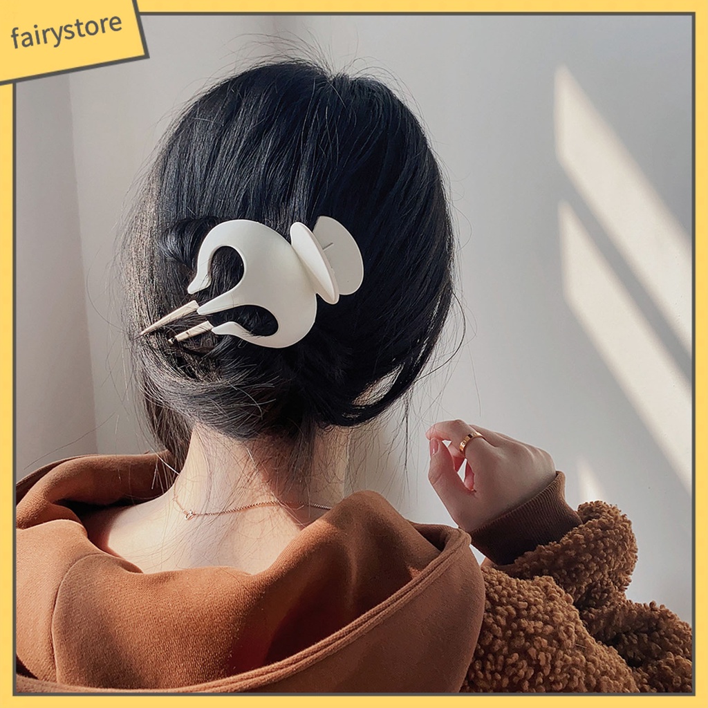 Kẹp Tóc Càng Cua Bằng Nhựa Siêu Nhẹ Màu Trơn Đơn Giản Thời Trang Cho Nữ