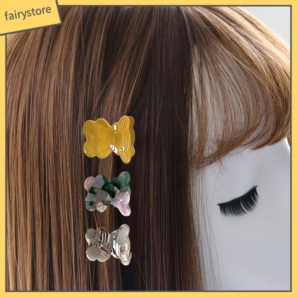 Kẹp Tóc Trang Trí Hình Mèo / Gấu Hoạt Hình Chống Mòn