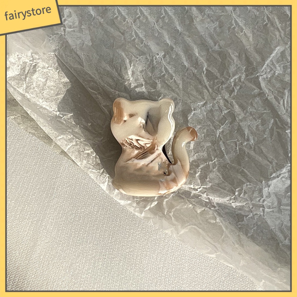 Kẹp Tóc Trang Trí Hình Mèo / Gấu Hoạt Hình Chống Mòn